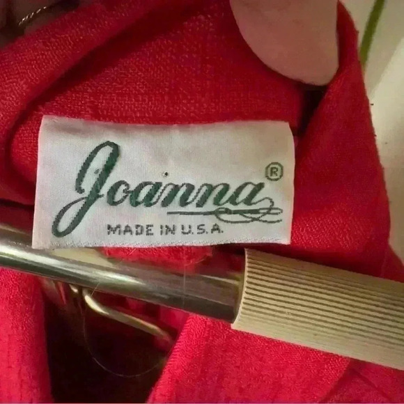 Vtg 90s Joanna Red Oversized Blazer - Large - Picture 4 of 7